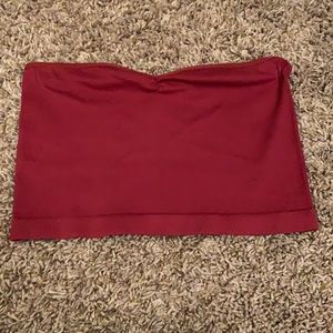 Burgundy tube top